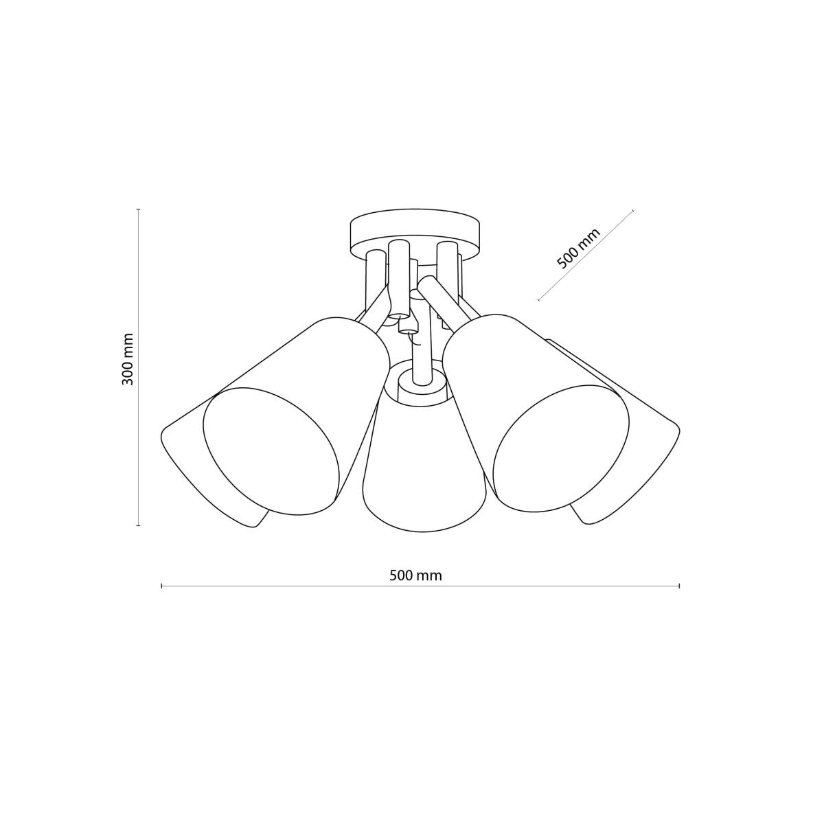 TK Vaio loftlampe, m. 5 skærme, produktbillede 2 af 3, Loftlamper hos HomeNordic