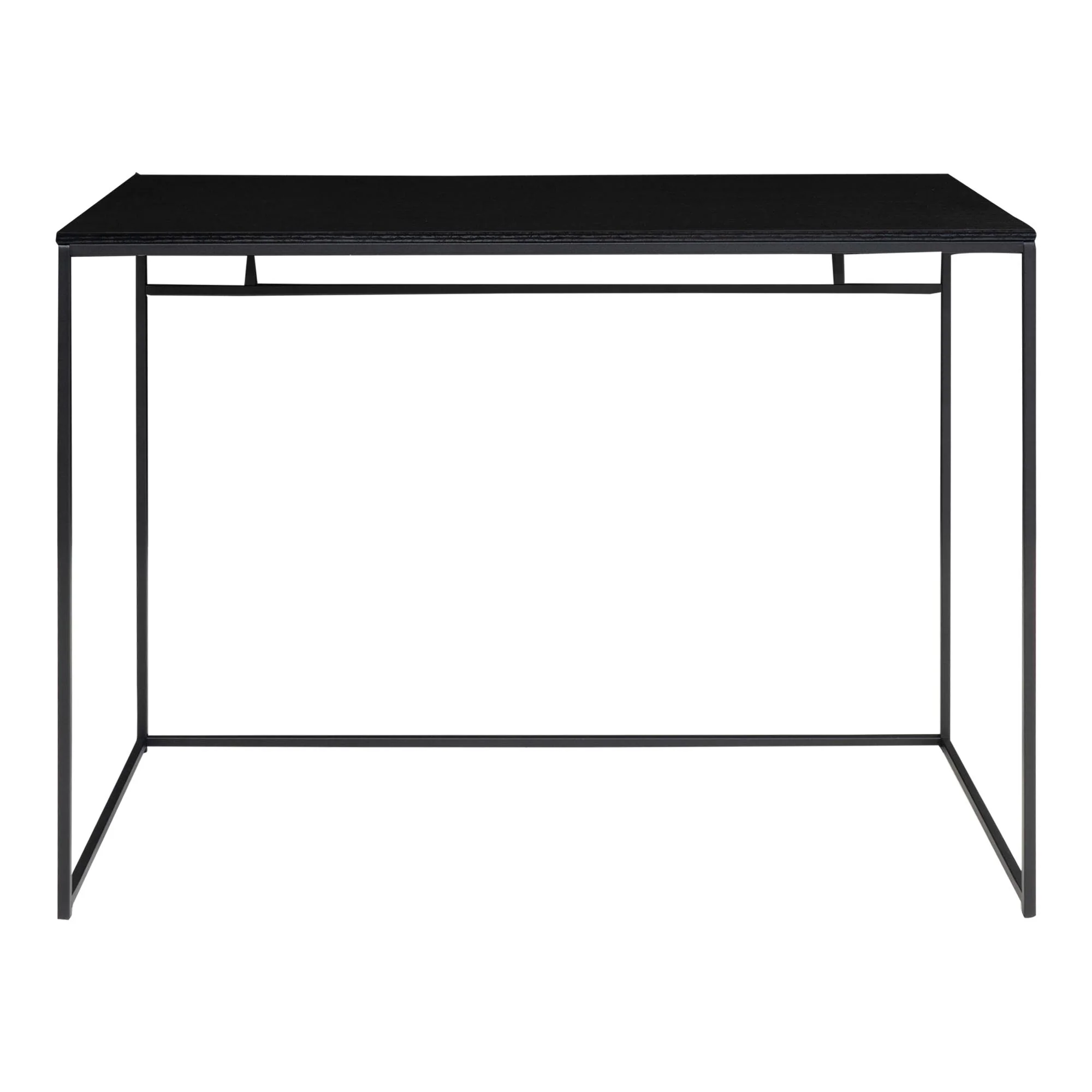 Vita - Skrivebord med sort ramme og sort bordplade 100x45x75 cm, produktbillede 5 af 5, Skriveborde hos HomeNordic