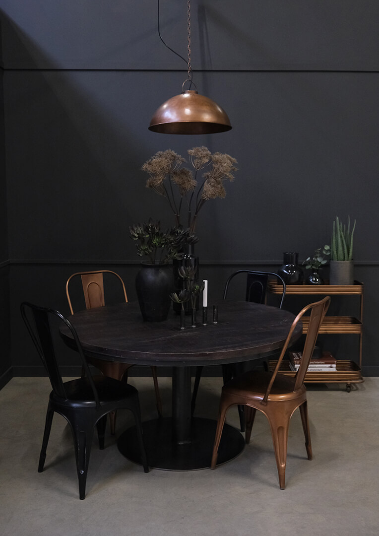 TRADEMARK LIVING JACK SPISEBORD SORT, produktbillede 4 af 4, Spiseborde hos HomeNordic