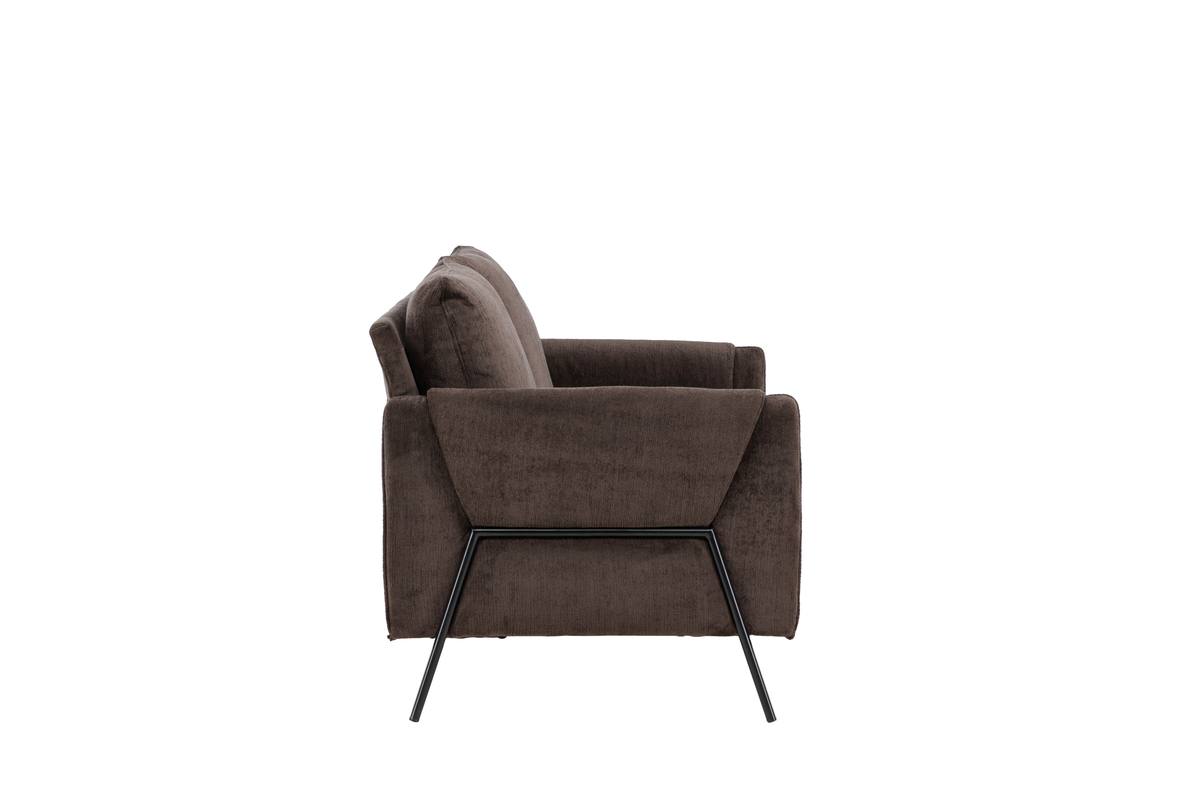 Oban - 2 personers sofa i brunt stof – billede 9