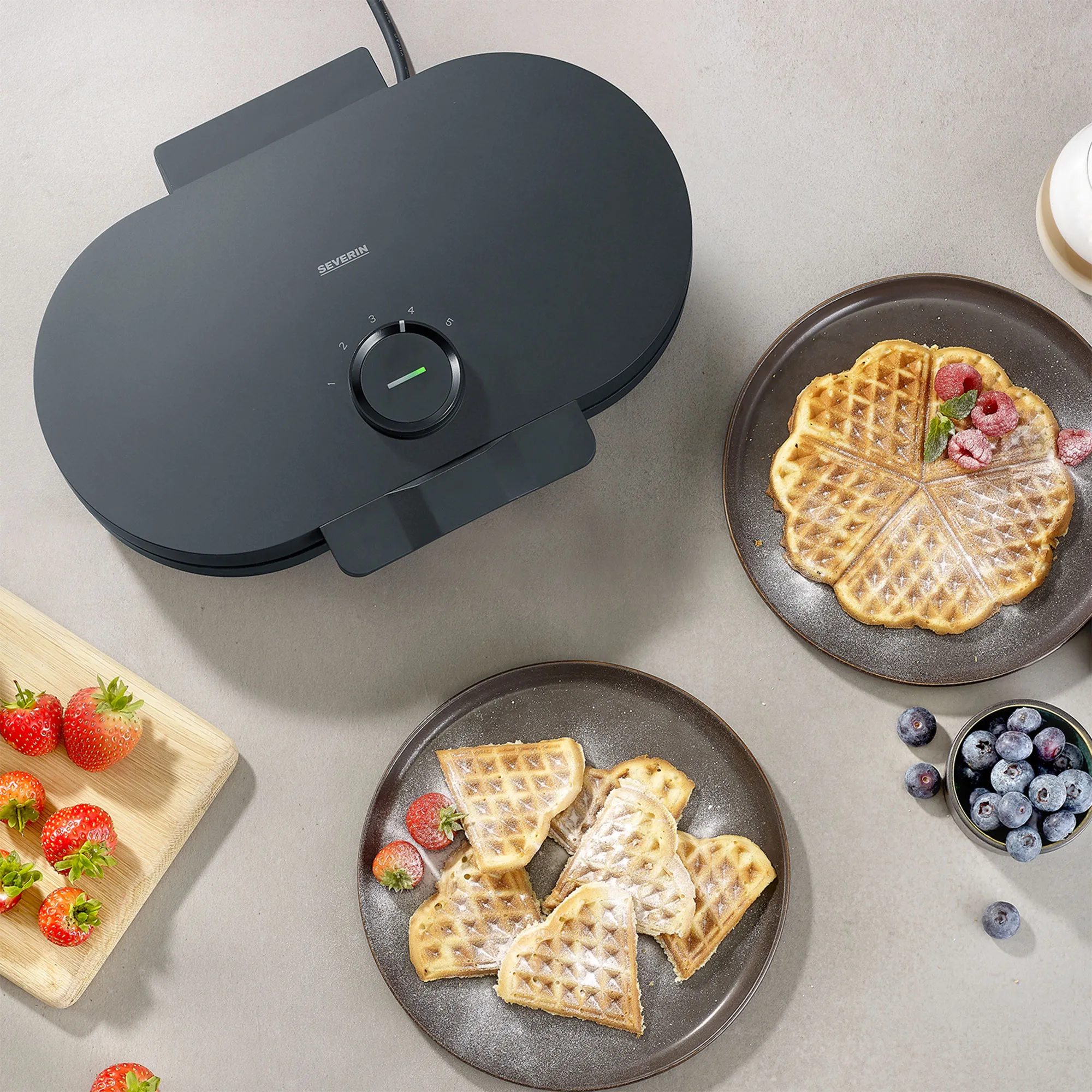 WA 2118 dobbelt vaffeljern, sort, produktbillede 5 af 6 hos HomeNordic