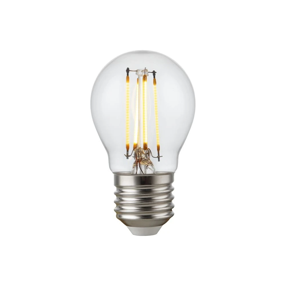 E27 4,7W dæmpbar LED kronepære, Glas hos HomeNordic