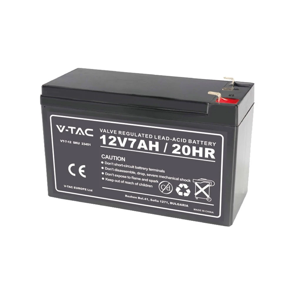 12V / 7Ah blybatteri, Batterier hos HomeNordic
