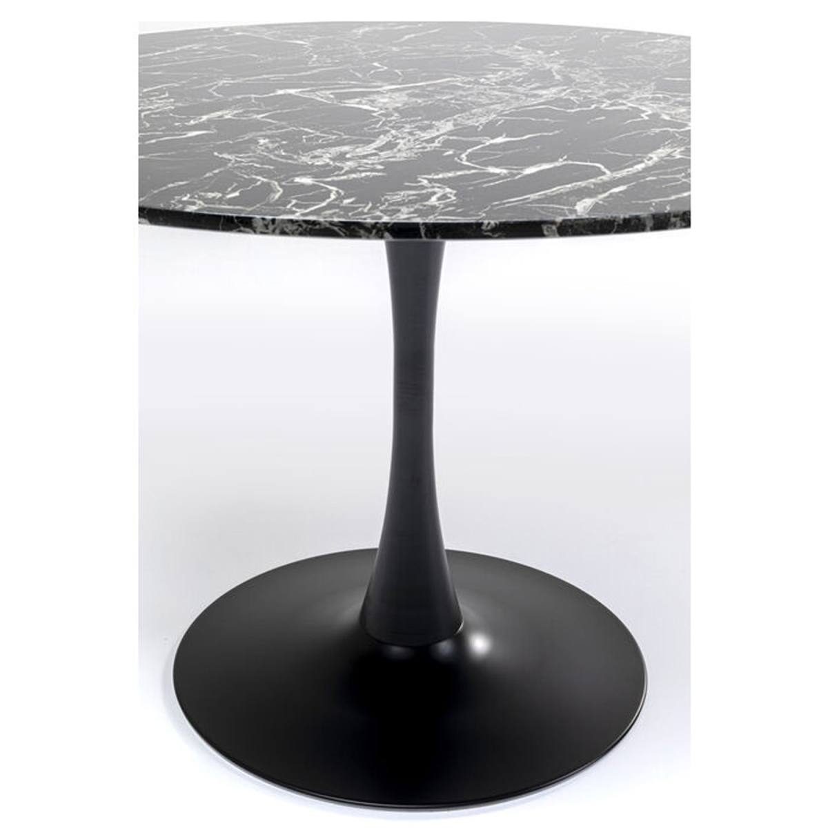 KARE DESIGN Veneto Marble Black spisebord, rund, produktbillede 4 af 5, Spiseborde hos HomeNordic