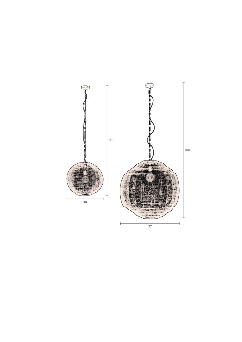 DUTCHBONE Meezan loftlampe, M, produktbillede 3 af 10, Loftlamper hos HomeNordic
