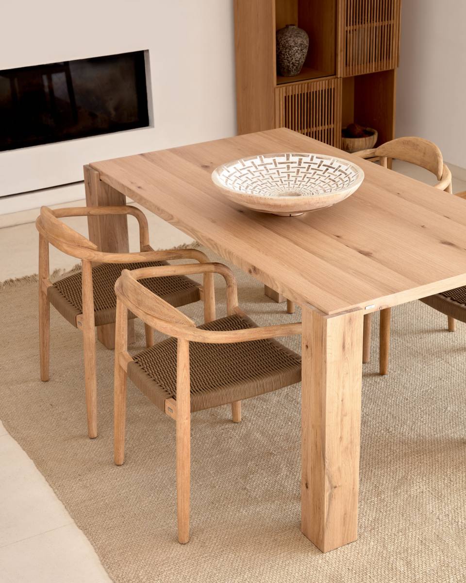 KAVE HOME Deyanira spisebord, rektangulær, produktbillede 5 af 6, Spiseborde hos HomeNordic