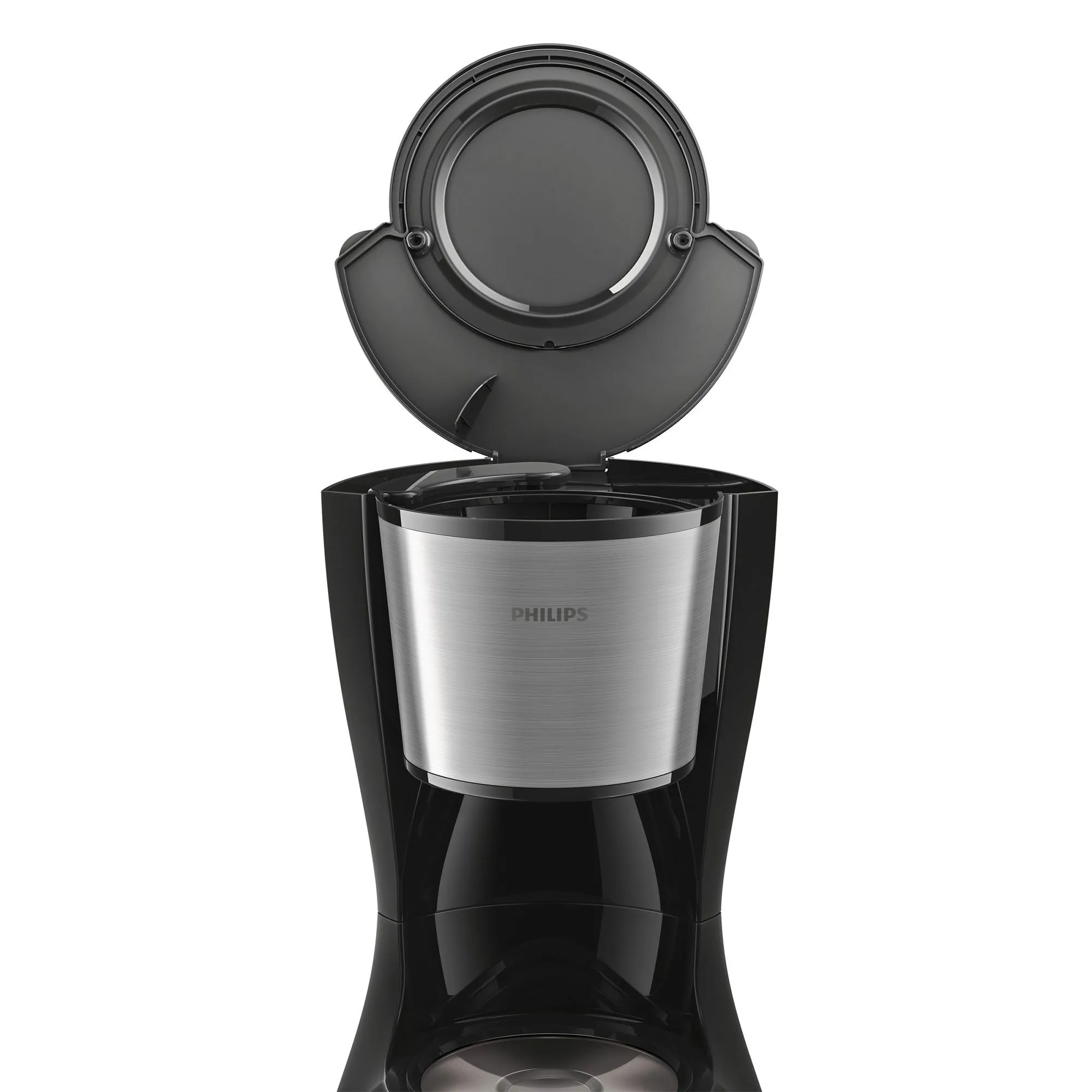 HD7462/20 Daily Collection kaffemaskine, metal/sort, produktbillede 3 af 7, Kaffemaskiner hos HomeNordic