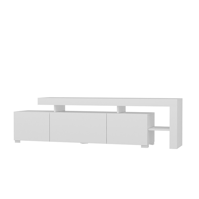 NORDVÄRK Beliz TV-bord, m. PVC-kantbånd LED-lys, produktbillede 4 af 10, TV-borde hos HomeNordic