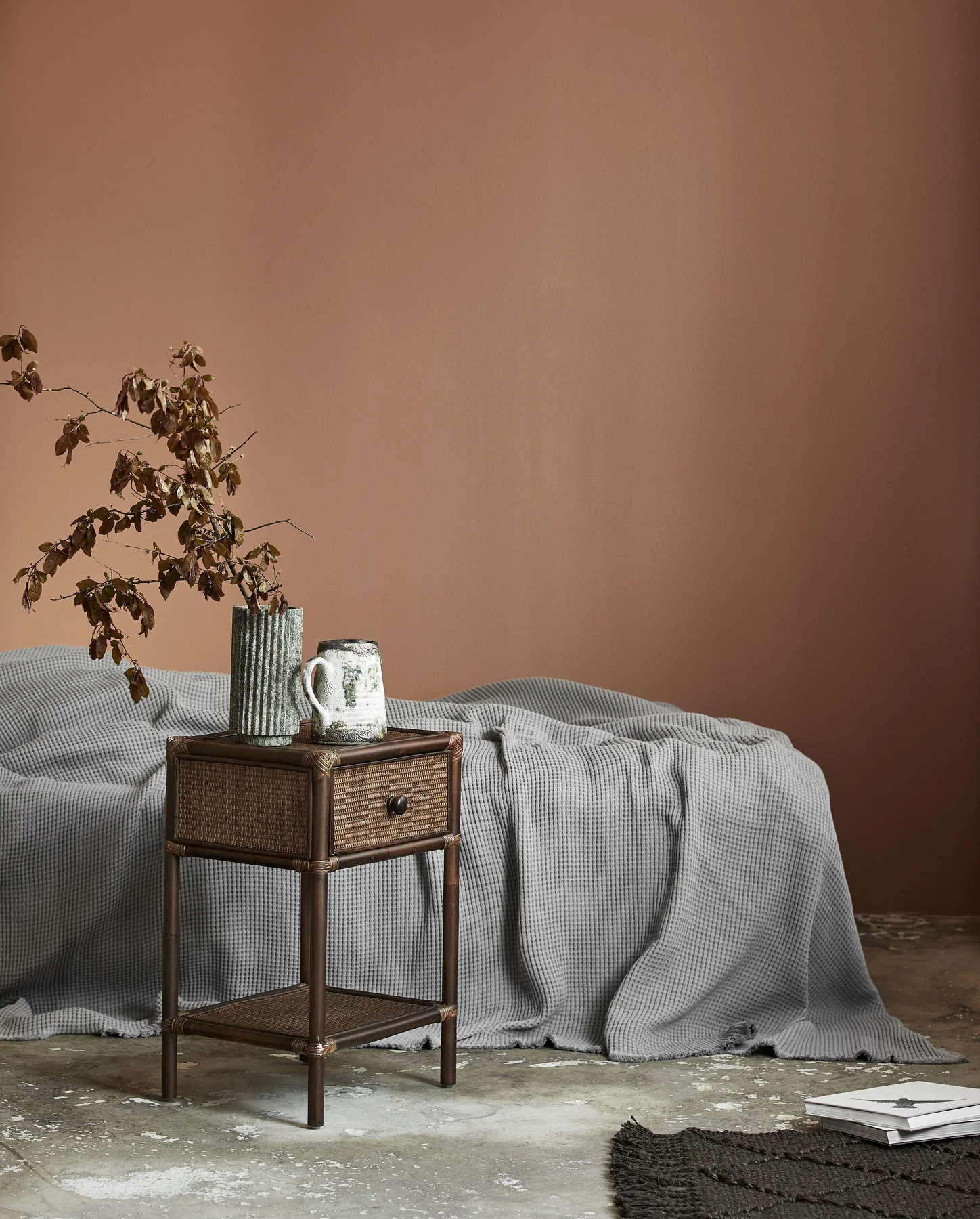 NORDAL HAYES SIDEBORD/SENGEBORD I RATTAN, produktbillede 2 af 4, Sideborde hos HomeNordic