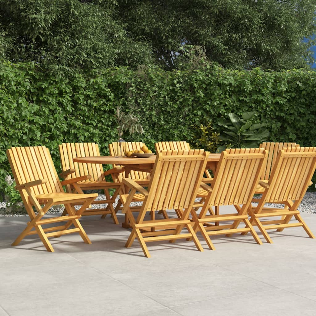 Havestole 61x67x90 Cm Foldbare Massivt Teaktræ, produktbillede 15 af 15, Havestole i teaktræ hos HomeNordic