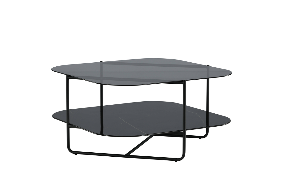 Cross- Sofabord i sort metal og glas, produktbillede 3 af 24, Moderne designs hos HomeNordic