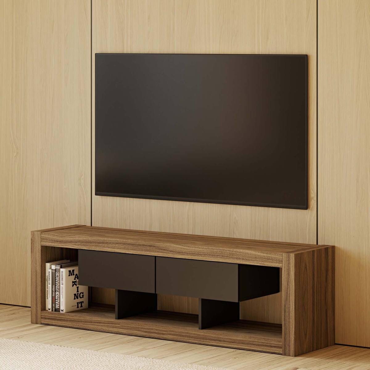 TEMAHOME Nara TV-bord 175 Low, produktbillede 2 af 4, TV-borde hos HomeNordic
