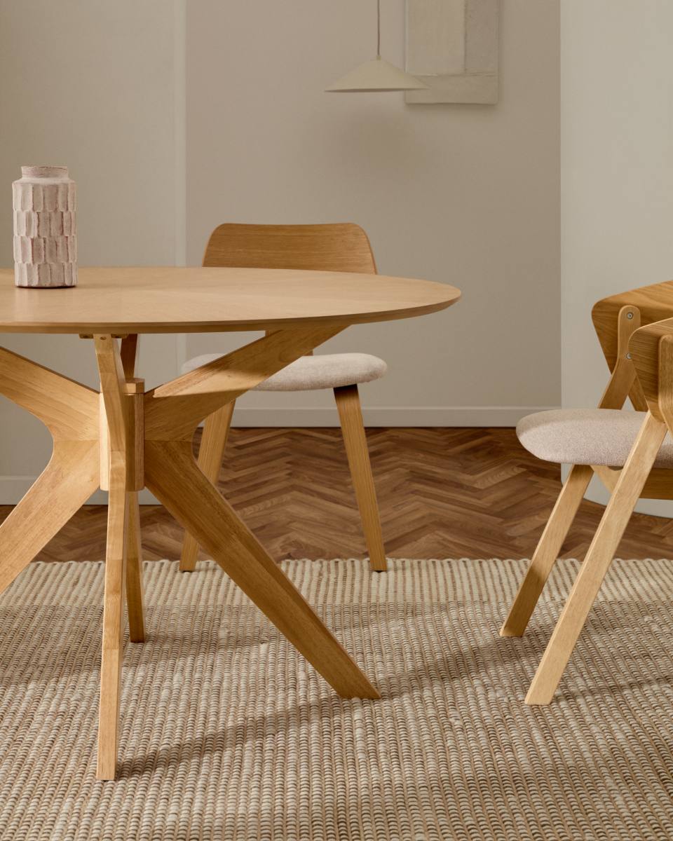 KAVE HOME Naanim spisebord, rund, produktbillede 7 af 7, Spiseborde hos HomeNordic