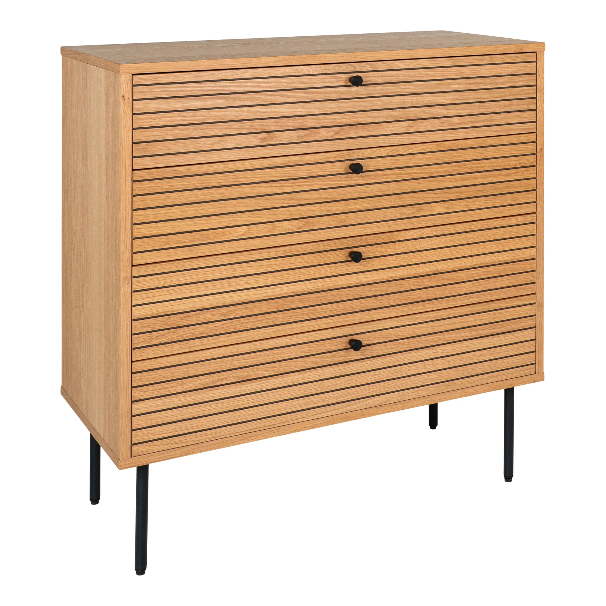 Osaka kommode 80cm bred i egefiner, Kommoder hos HomeNordic