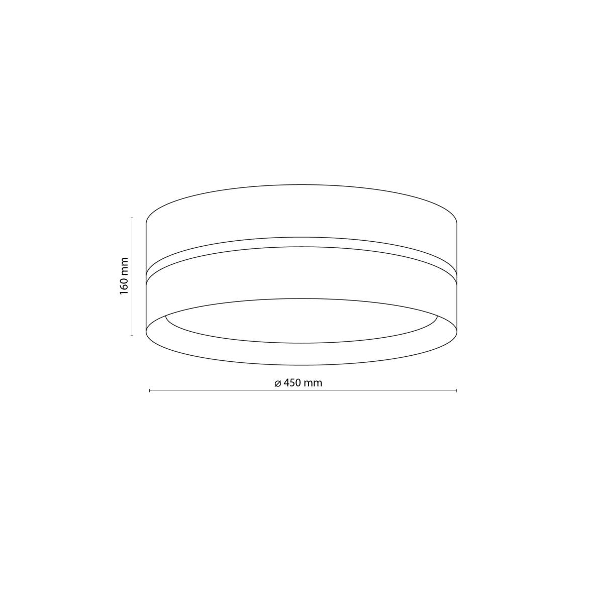 TK Linobianco loftlampe 450, produktbillede 2 af 4, Loftlamper hos HomeNordic