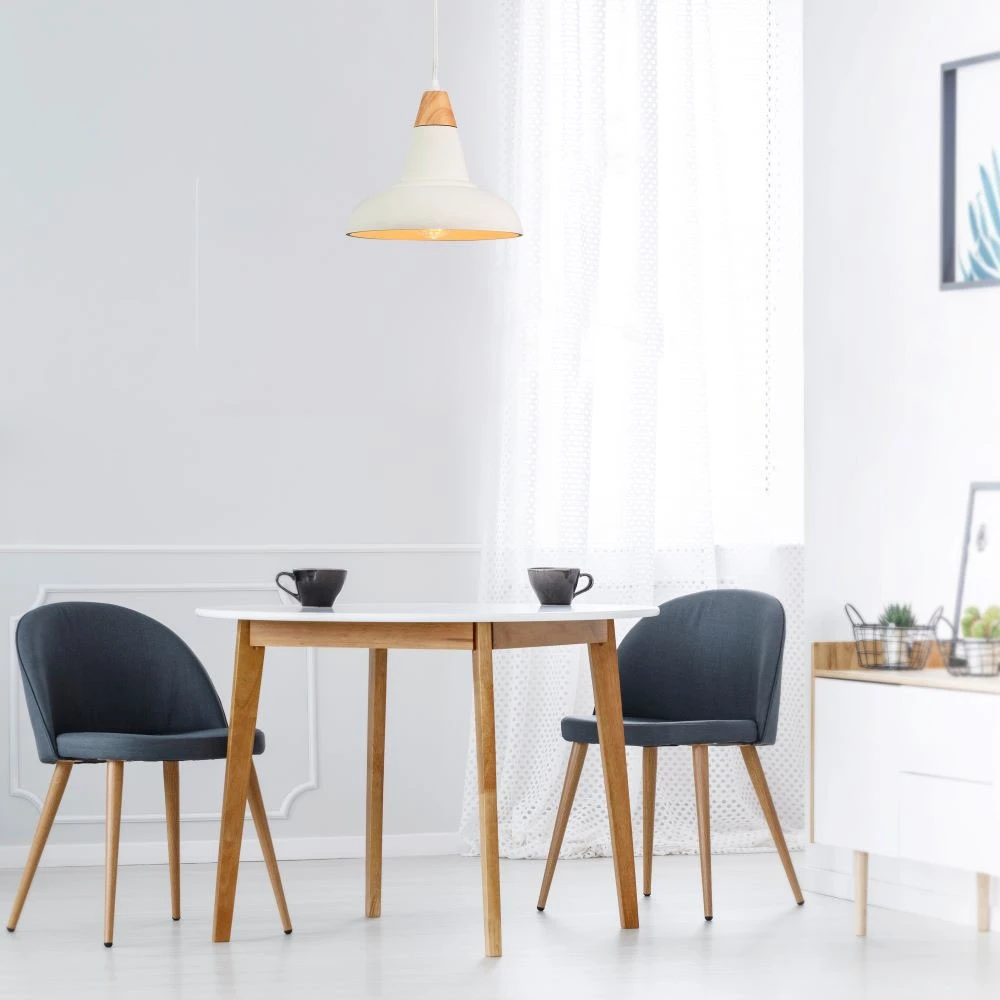 Ø29cm pendel i beton og træ, Pendler hos HomeNordic