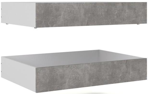 Nibe 2 stk bredde 94 cm sengeskuffe i beton look., Soveværelse hos HomeNordic