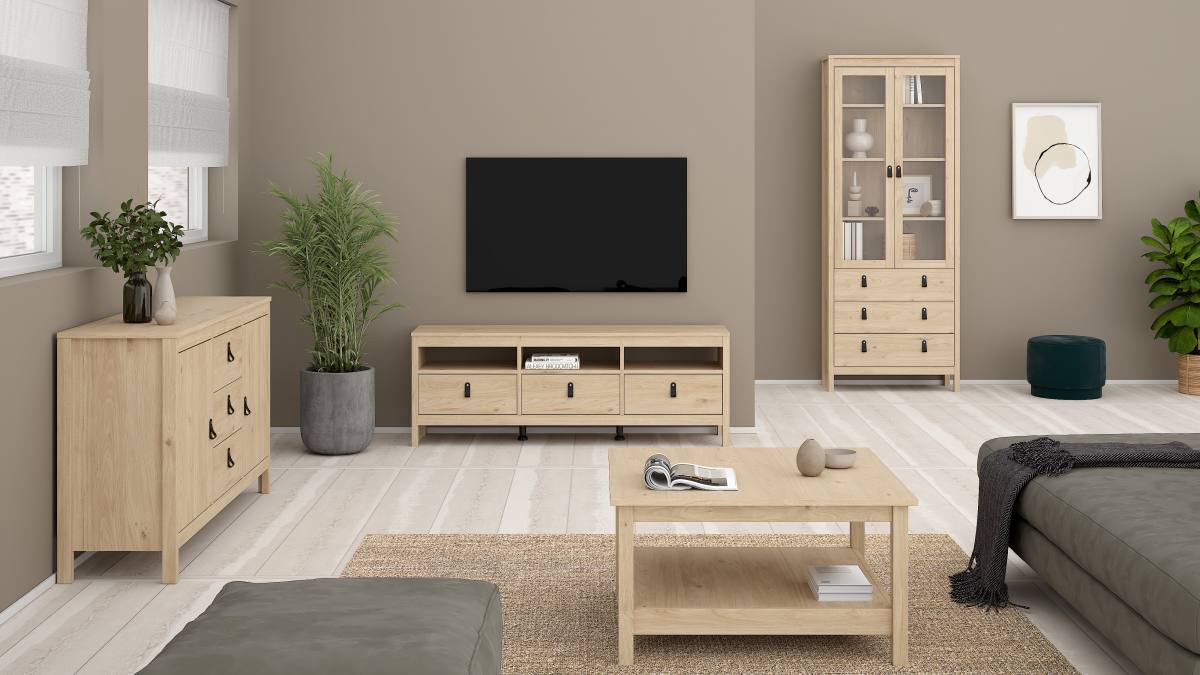 TVILUM Madrid TV-bord, m. 3 rum og 3 skuffer, produktbillede 9 af 10, TV-borde hos HomeNordic