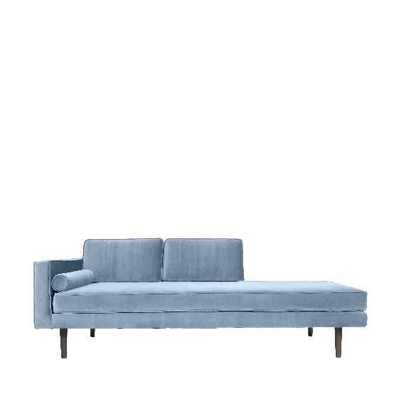 BROSTE CPH CHAISELONG VENSTREVENDT PASTEL BLUE, Sofaer hos HomeNordic