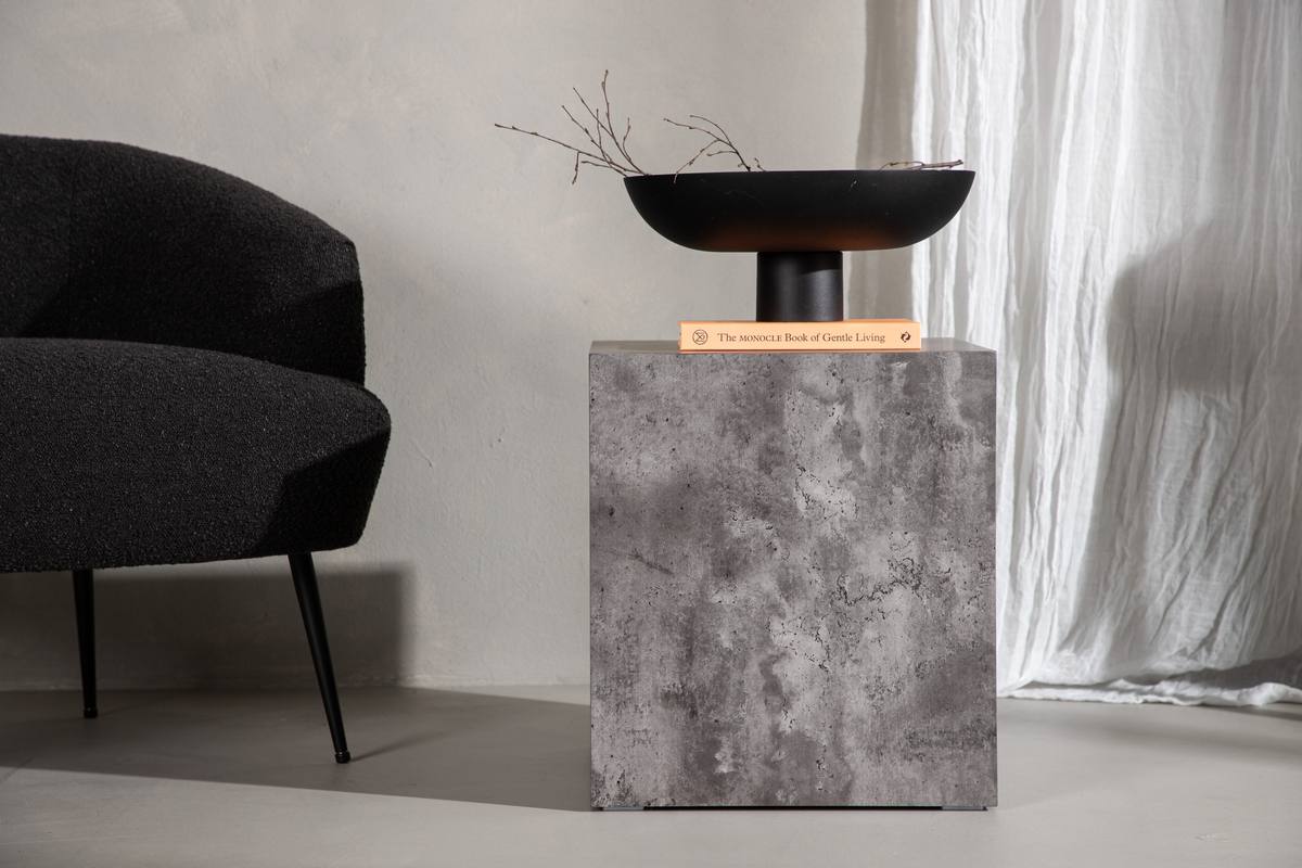 Blockit - Sofabord i beton look, 40 x 40 cm., produktbillede 5 af 8, Moderne designs hos HomeNordic