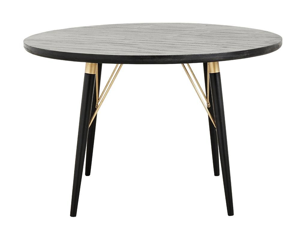 NORDAL LUVUA SPISEBORD SORT/MAT GULD -120, Spiseborde hos HomeNordic
