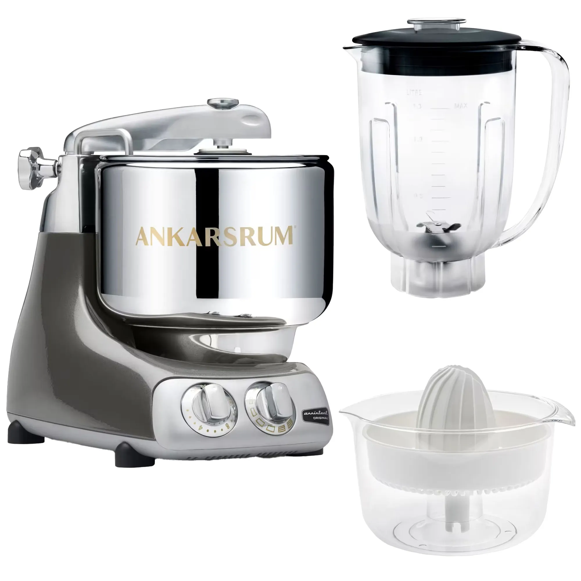 Assistent AKM6230 + mixerkande og citruspresser, black diamond, produktbillede 10 af 24, Røremaskiner hos HomeNordic