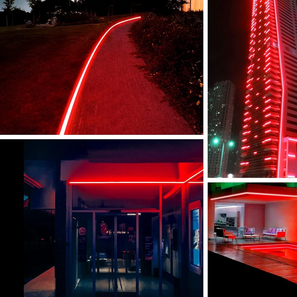5m 11,5W/m Rød Neon COB strip, LED-strips hos HomeNordic