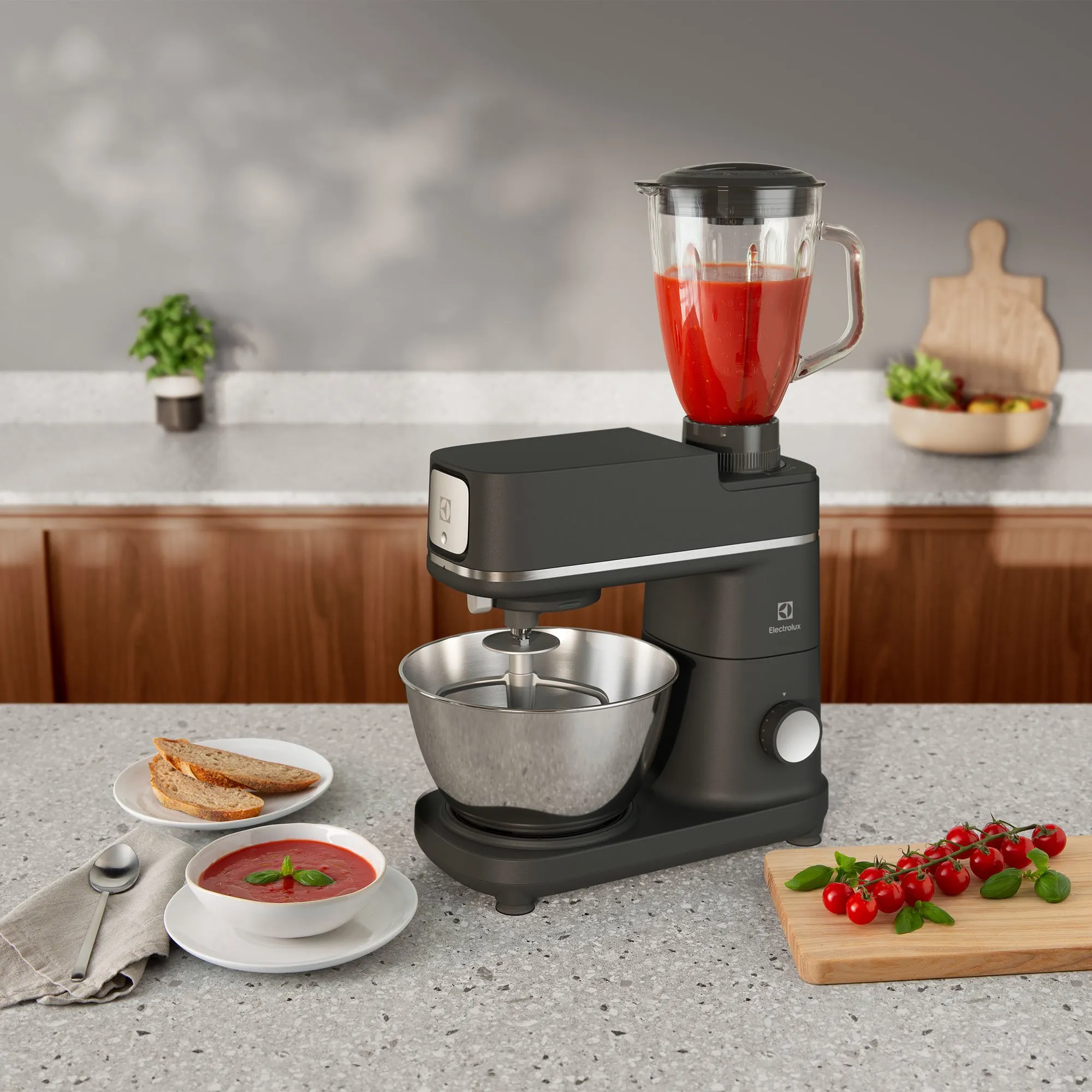 800 E6KM1-8BPT foodprocessor 1200 watt, sort, produktbillede 5 af 7, Røremaskiner hos HomeNordic