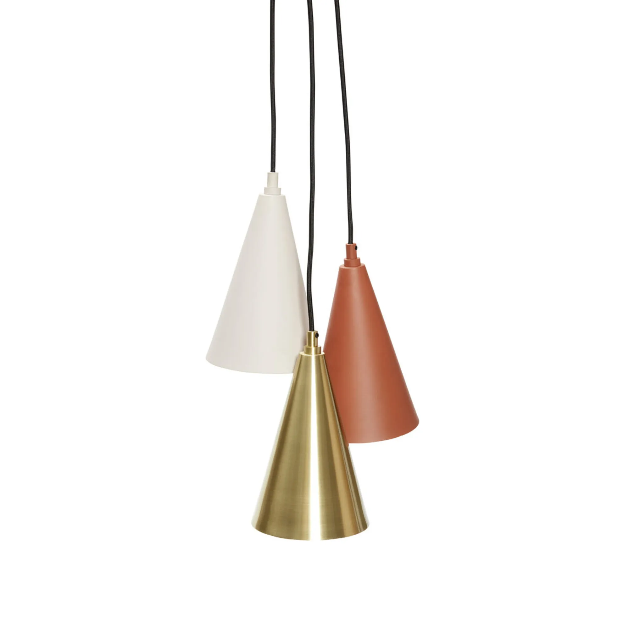Drop - Lampe i brun/messing/beige metal, Loftlamper hos HomeNordic
