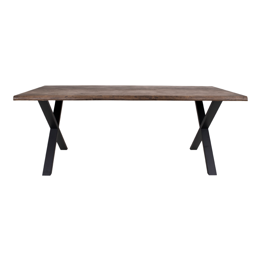 HOUSE NORDIC TOULON SPISEBORD SMOKED OLIERET M/BØLGET KANT -200, Spiseborde hos HomeNordic