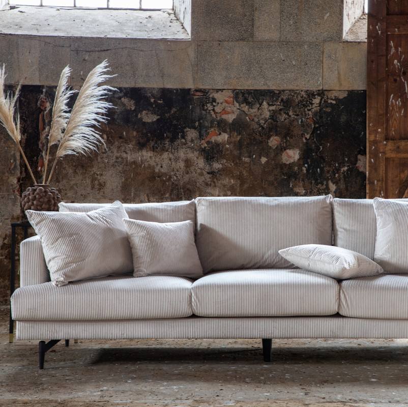 Warden - Sofa 3-personers i polyester fløjl, Sofaer hos HomeNordic