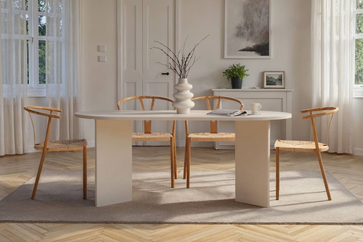 NORDVÄRK Sablin spisebord, oval, produktbillede 9 af 9, Spiseborde hos HomeNordic