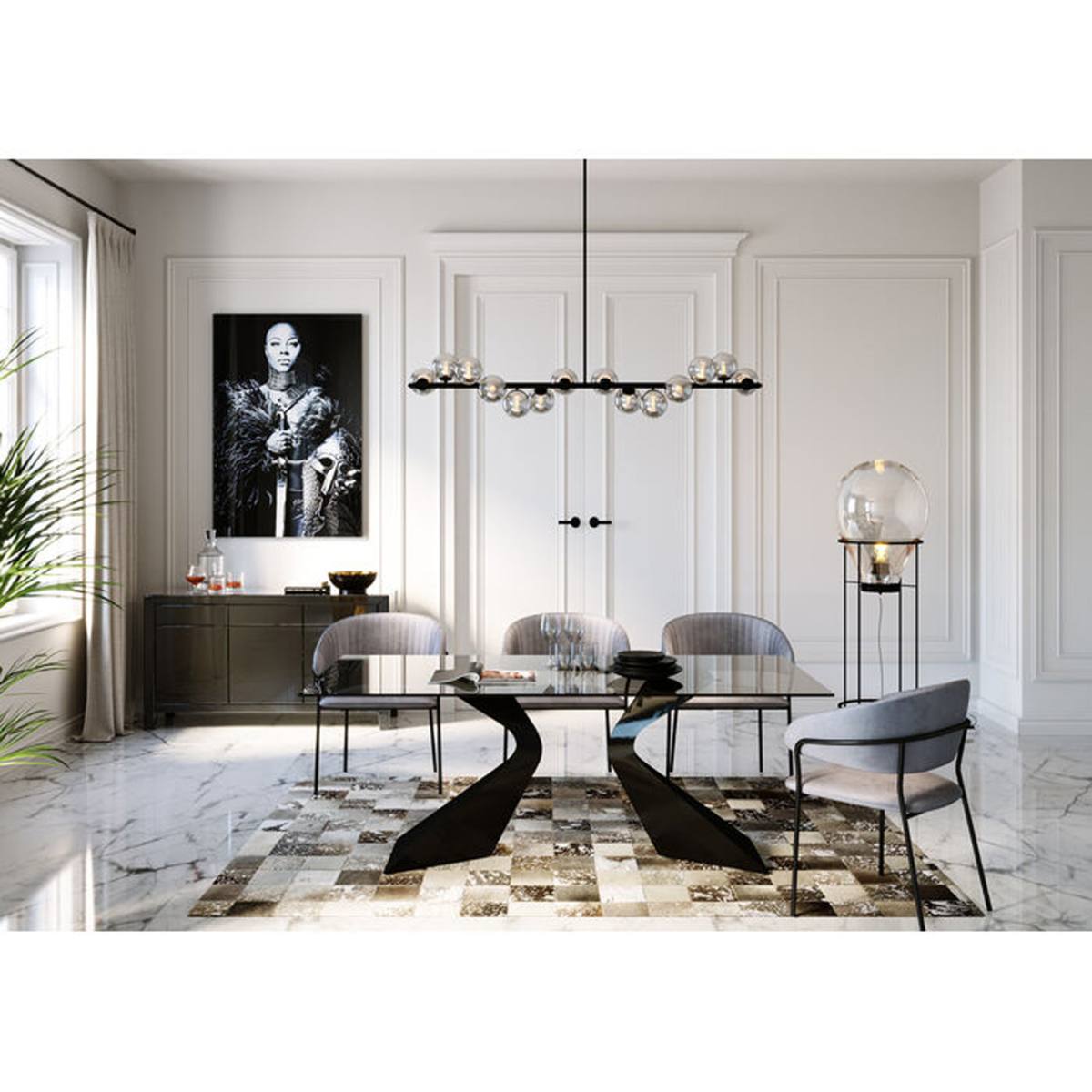 KARE DESIGN Gloria Black spisebord, rektangulær, produktbillede 11 af 12, Spiseborde hos HomeNordic