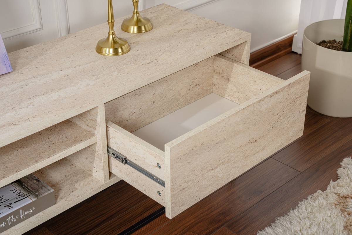 NORDVÄRK Escape 180 TV-bord, m. 1 hylde og 2 skuffer, produktbillede 10 af 12, TV-borde hos HomeNordic