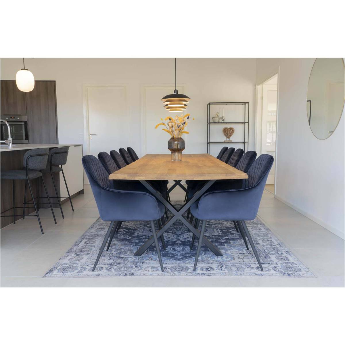 HOUSE NORDIC Toulon spisebord med bølget kant, produktbillede 4 af 7, Spiseborde hos HomeNordic