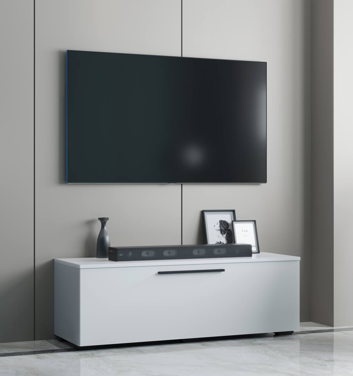 VCM NORDIC Arila M TV-bord, m. 1 låge og 2 rum, produktbillede 4 af 5, TV-borde hos HomeNordic