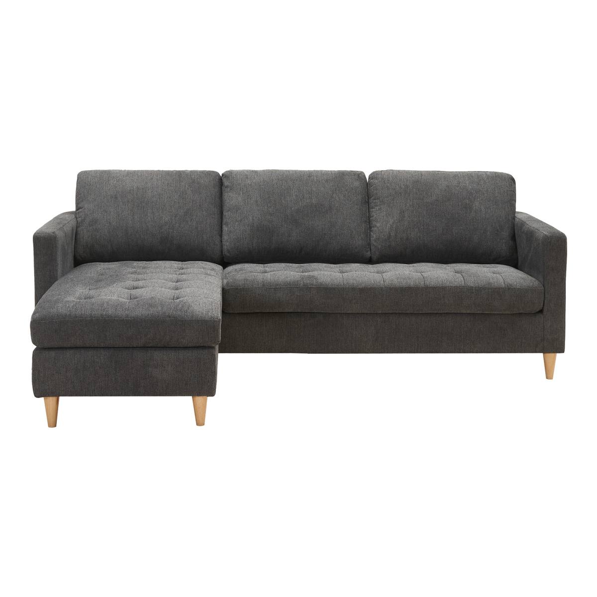Milano Lounge sofa l mørkegråt stof, produktbillede 2 af 4, Sofaer hos HomeNordic