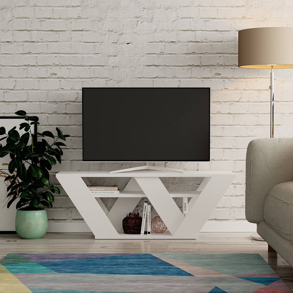 NORDVÄRK Pipralla TV-bord, m. 1 hylde, produktbillede 3 af 4, TV-borde hos HomeNordic