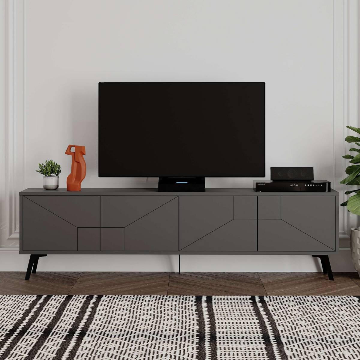 NORDVÄRK Dune TV-bord, m. 4 låger, produktbillede 6 af 6, TV-borde hos HomeNordic