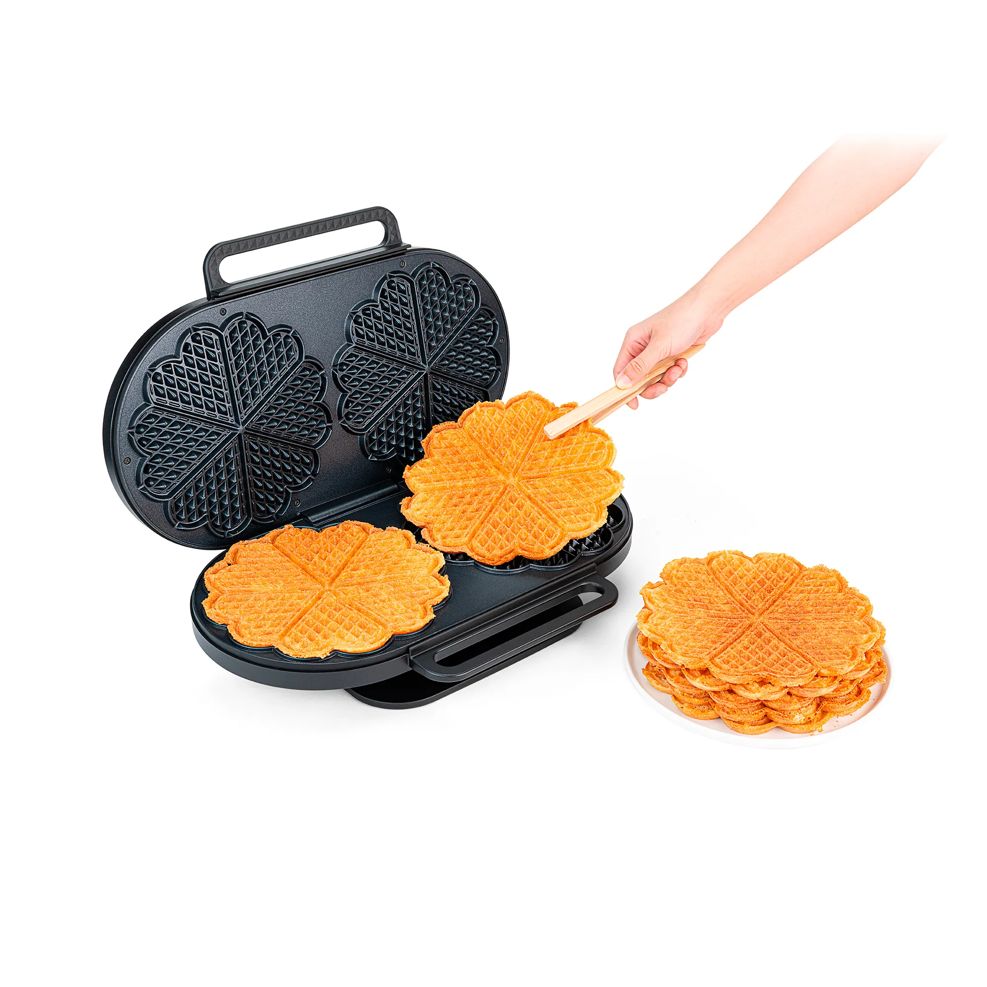 Wilfa WM6DB-220P Grand Double vaffeljern, sort, produktbillede 2 af 6 hos HomeNordic