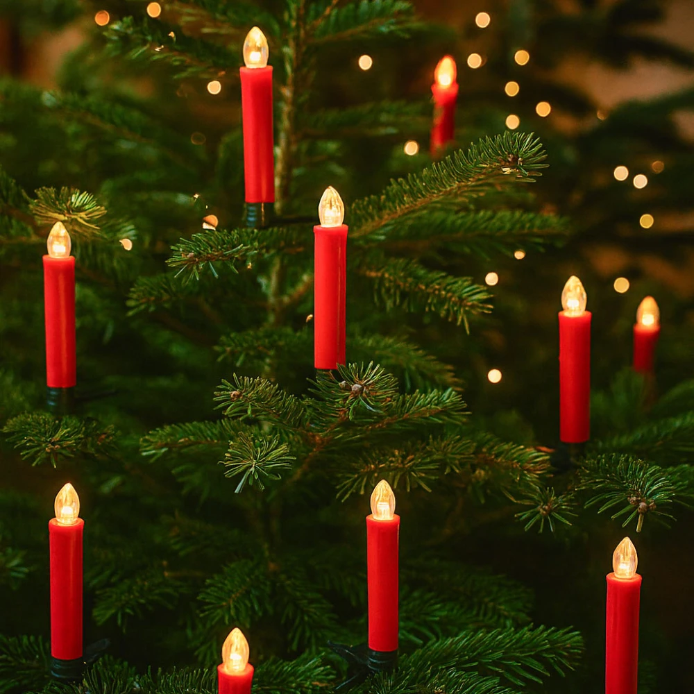 10-pak LED julelys inkl. fjernbetjening hos HomeNordic