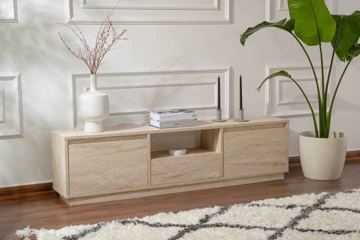 NORDVÄRK Vanguard TV-bord, m. 3 låger og 1 rum, produktbillede 6 af 11, TV-borde hos HomeNordic