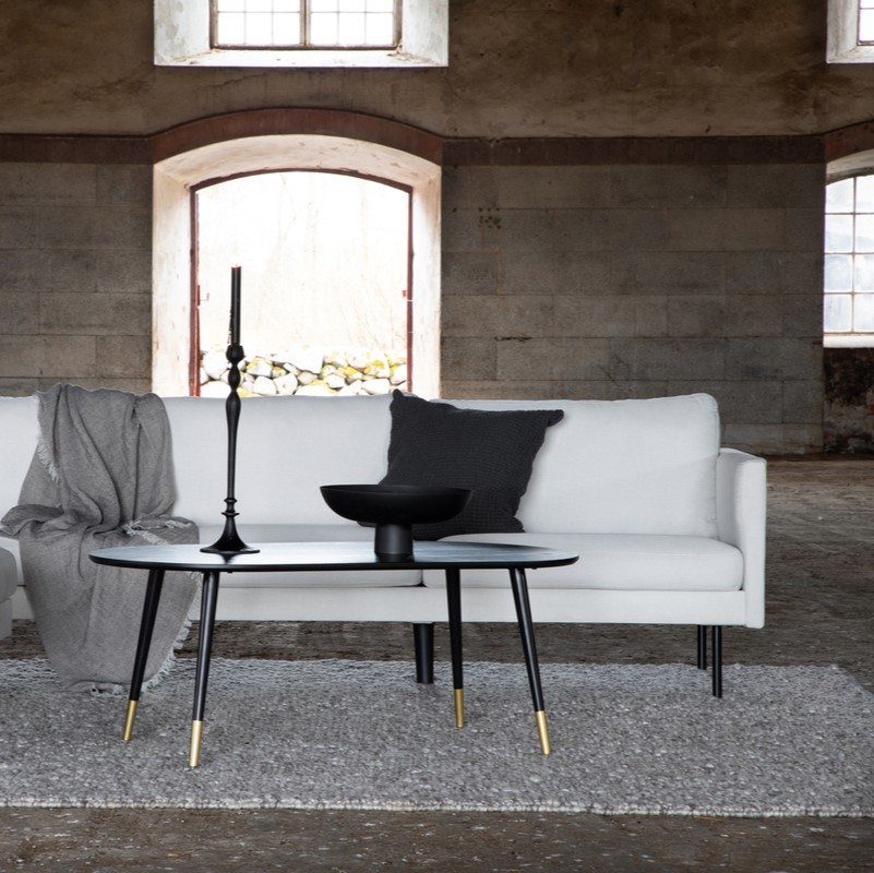 Polar - Sofa 3-personers i hvidt stof, Sofaer hos HomeNordic