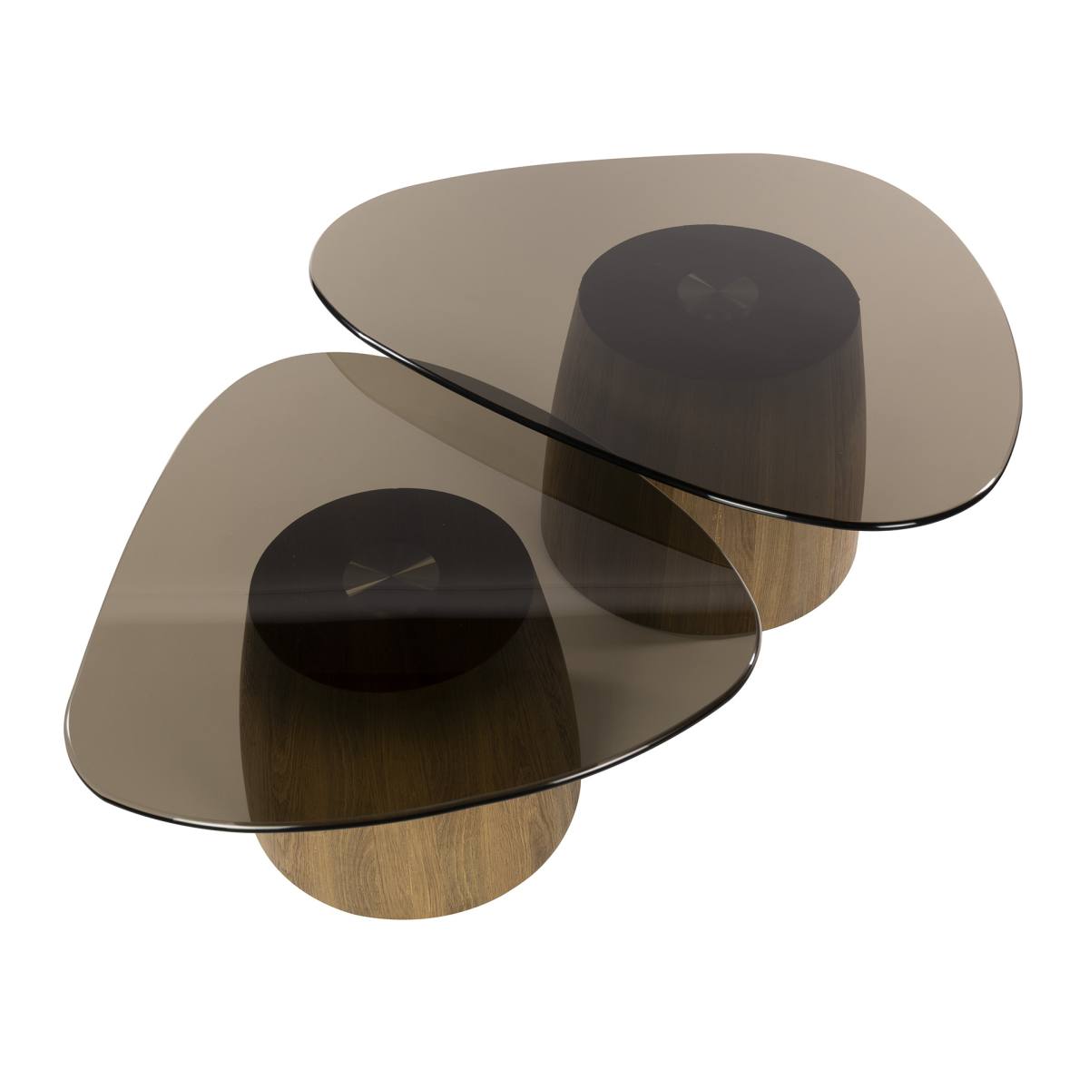 Vaso - Sofaborde med trekantet form i brunt glas, produktbillede 4 af 6, Moderne designs hos HomeNordic