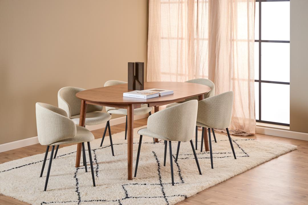 ACT NORDIC Montreux spisebord, m. butterflybordplade, produktbillede 8 af 9, Spiseborde hos HomeNordic