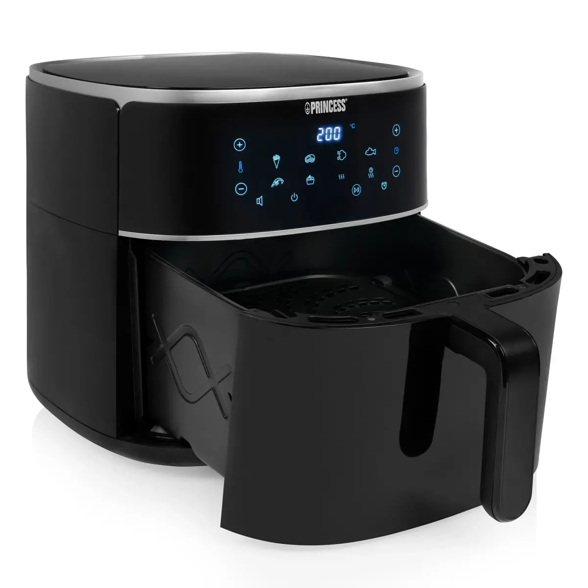 Digital varmluftsfrituregryde 8 liter, sort, produktbillede 6 af 13, Airfryers hos HomeNordic
