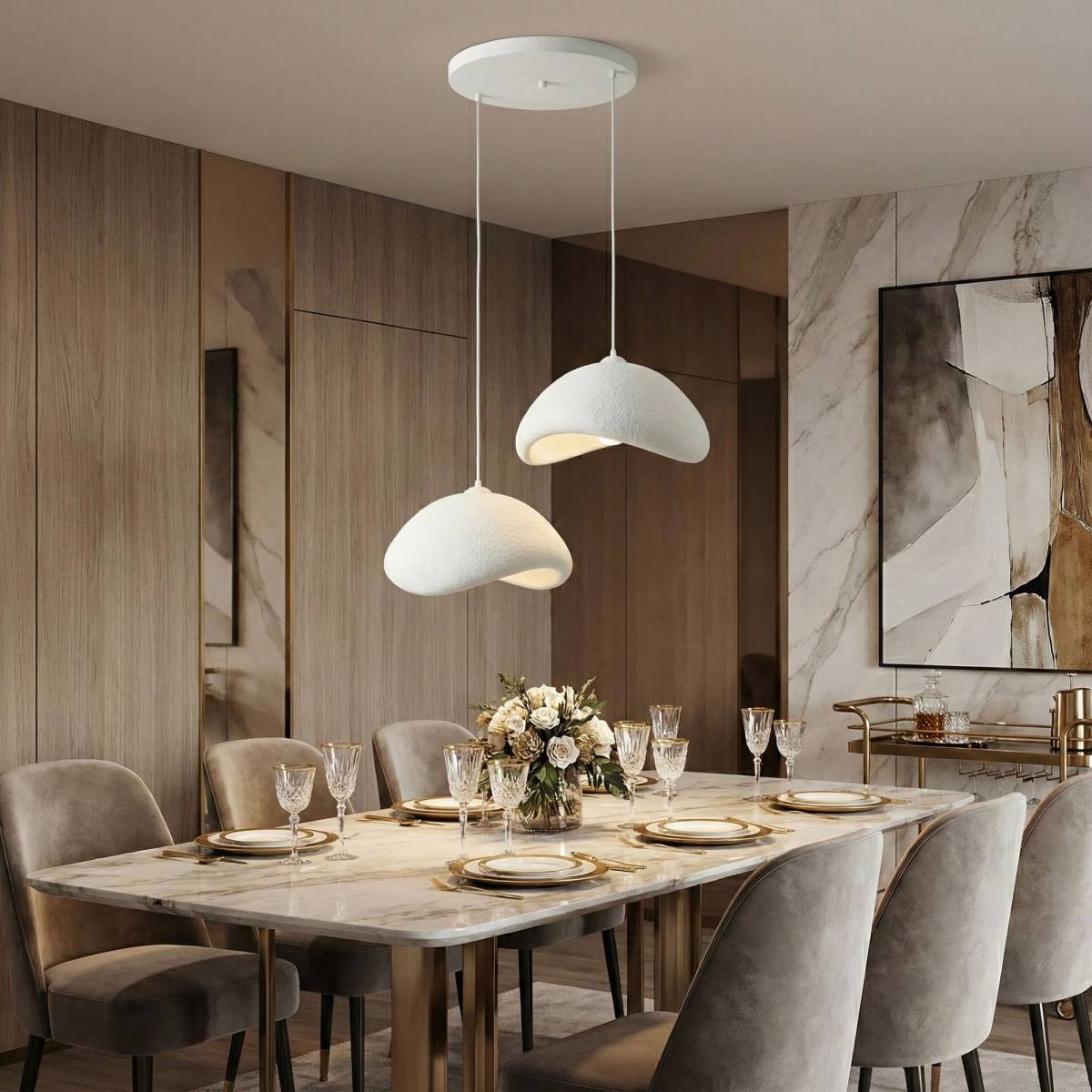 NORDVÄRK Luna-50-50-T-Nua loftlampe, produktbillede 6 af 6, Loftlamper hos HomeNordic