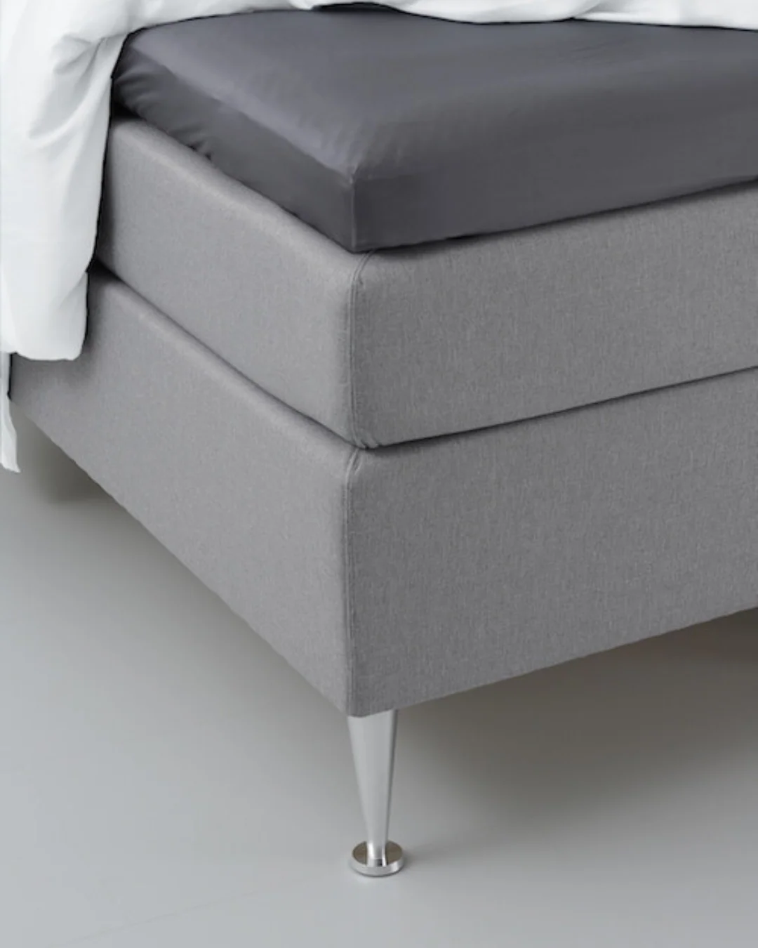 Bambus kuvertlagen | Dark grey | 210x210, Sengetøj hos HomeNordic
