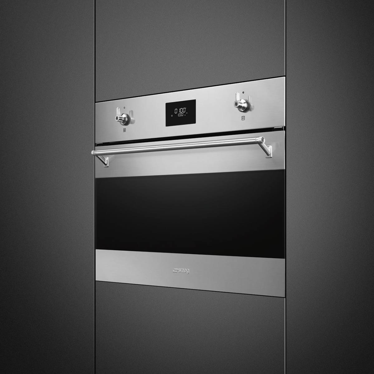 SMEG Indbygningsmikroovn SO4301M0X, produktbillede 2 af 7, Ovne hos HomeNordic