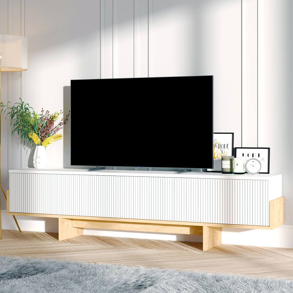 NORDVÄRK Hege TV-bord, m. 3 låger, produktbillede 6 af 6, TV-borde hos HomeNordic